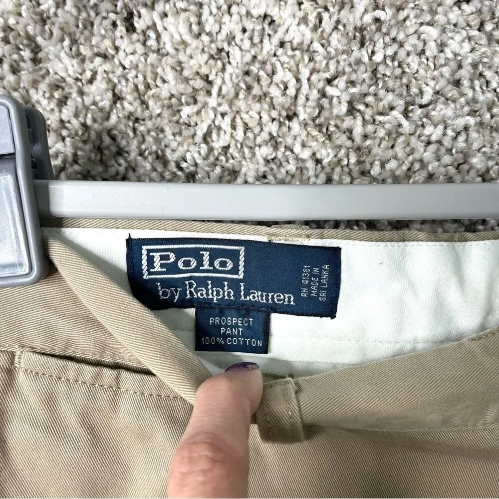 Polo by‎ Ralph Lauren Pants Men’s 34x34 Prospect Tan Khaki